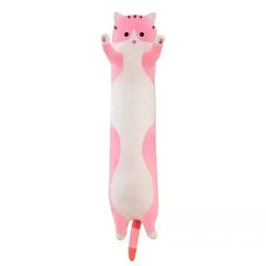 М'яка іграшка-подушка Кіт Батон обіймашка 90см Рожевий