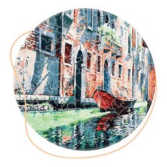Деревянные пазлы Гондола на канале Венеции (Размер L) BP02L