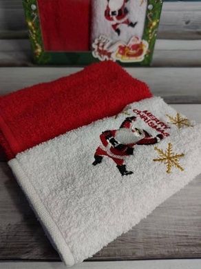Полотенца новогодние BELLIZA Christmas breaz 30х50см набор 2шт