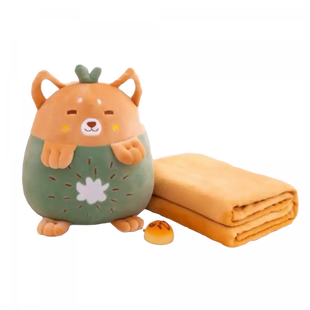 Игрушка-плед подушка муфта Киви 35 см