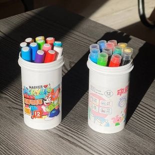 Маркери акварельні 12шт Water color pen 635-12