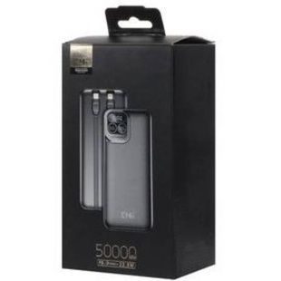 Power bank з дисплеєм та кабелями 50000мАh 22.5W King Power KP-501 Чорний