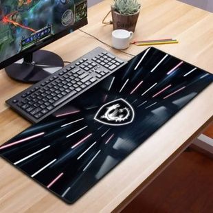 Коврик для компьютерной мышки с логотипом MSI дракон 30*70см 3mm Черный с принтом