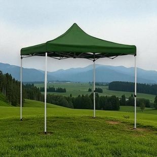 Намет розсувний торговий посилений 2*2м Білий каркас із зеленим дахом