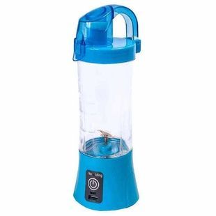 Блендер Smart Juice Cup Fruits USB Синий 2 ножа с ручкой