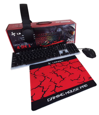 Набор Gaming Combo GF500 4in1 (клавиатура, гарнитура, мышка, коврик)