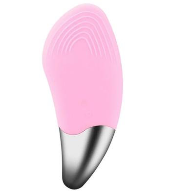Электрическая силиконовая щетка-массажер для чистки лица Sonic Facial Brush Розовая