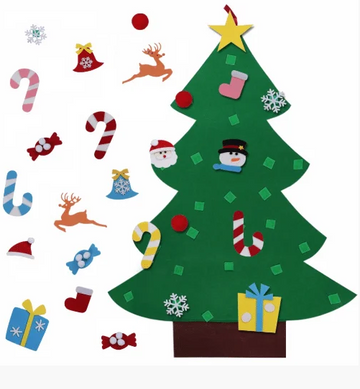 Дитяча ялинка з іграшками з фетру Christmas Tree