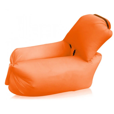 Ламзак надувной с подушкой Оранжевый