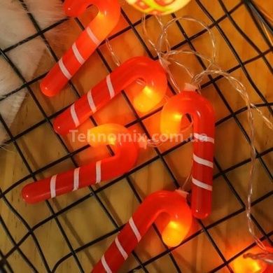 Гирлянда Леденцы 3м от usb 2м Теплый белый