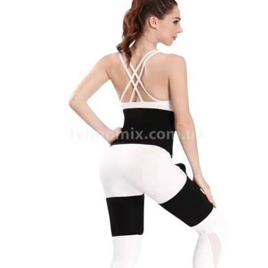 Утягивающий пояс для похудения и коррекции фигуры ADJUSTABLE ONE PIECE WAIST BAND XXLЧерный