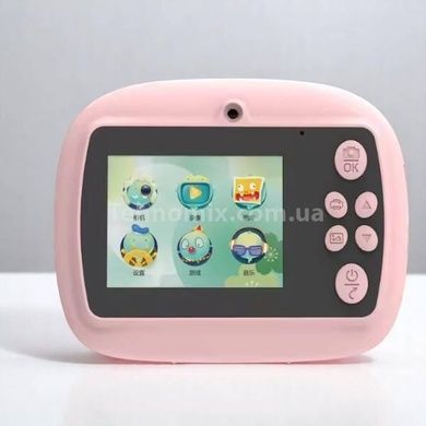 Детский фотоаппарат моментальной печати DIY Instant Розовый