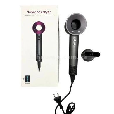 Фен для волос с насадкой-концентратором 1600Вт Hair Dryer Fan Серый