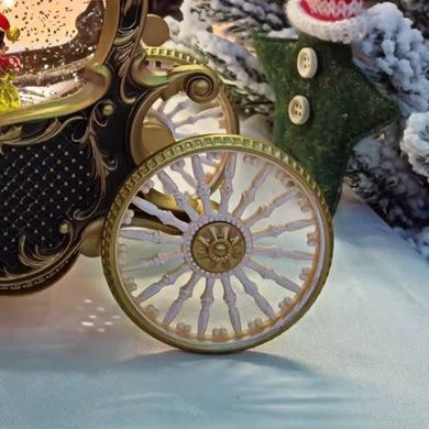 Новогодний ночник Карета XMAS WDL-23031B Коричневая