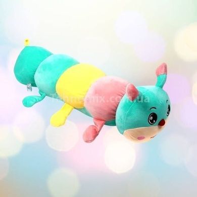 Игрушка-плед Гусеница 3в1 75см (плед 100*150см) Голубой