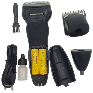Набір для стрижки 3в1 Gemei GM 595 Hair Trimmer Срібло