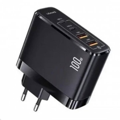 Сетевое зарядное устройство на 4 разъема USAMS-UC Fast Charger Kit UC Series T44 C To C 100W PD Cable 1.2m