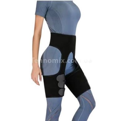 Утягивающий пояс для похудения и коррекции фигуры ADJUSTABLE ONE PIECE WAIST BAND XXLЧерный