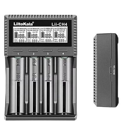 Зарядное устройство универсальное для 4x26650 /21700 /20700 /18650 /18490 /18350 /17670 /175000 /16340 /14500 /10440 / AA / AAA