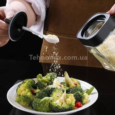 Набор для хранения специй на 3 банки Seasoning bottle set Черный