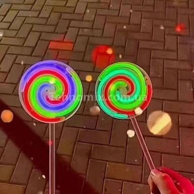 Декор Леденец на палочке флуоресцентный детский игровой Разноцветный
