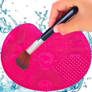 Килимок для миття косметичних пензликів Brush Spa Рожевий