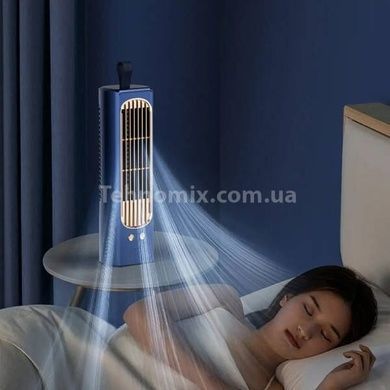 Вентилятор міні настільний кондиціонер з акумулятором Vertical hair dryer AND LY-624 Синій