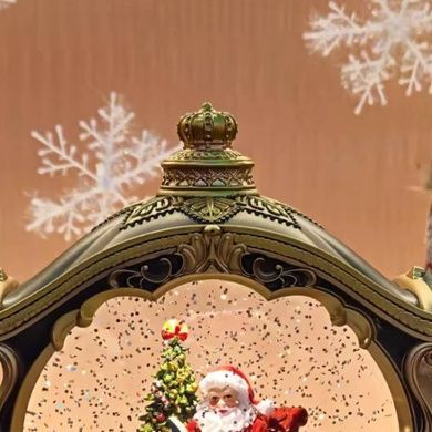 Новогодний ночник Карета XMAS WDL-23031B Коричневая