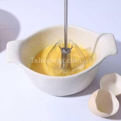 Ручний напівавтоматичний віночок Kitchen whisk Рожевий