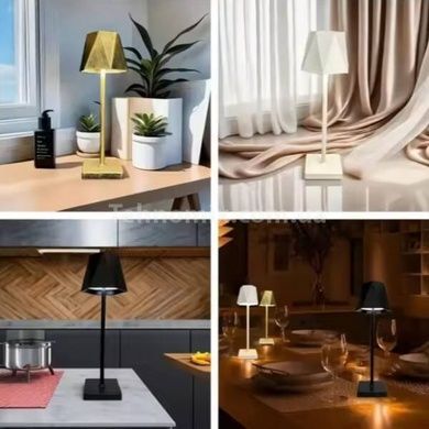 Лампа настільна акумуляторна в скандинавському стилі Cozy 5 Вт 5200мАч Чорна