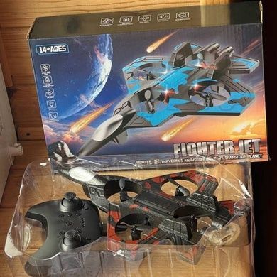 Самолет на радиоуправлении Истребитель toy airplane AND JX2085 Черный с красным