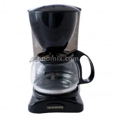 Кавоварка крапельна з чайником Crownberg CB-1563 0,6л 800Вт Чорна