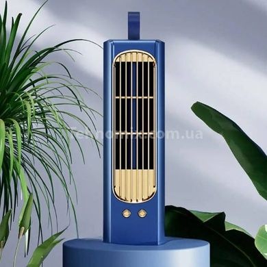 Вентилятор міні настільний кондиціонер з акумулятором Vertical hair dryer AND LY-624 Синій