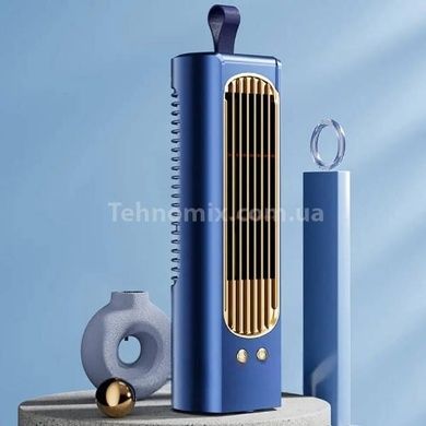 Вентилятор міні настільний кондиціонер з акумулятором Vertical hair dryer AND LY-624 Синій