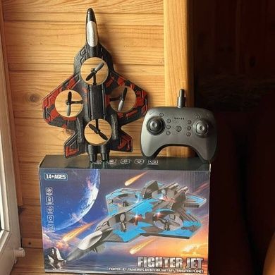 Самолет на радиоуправлении Истребитель toy airplane AND JX2085 Черный с красным