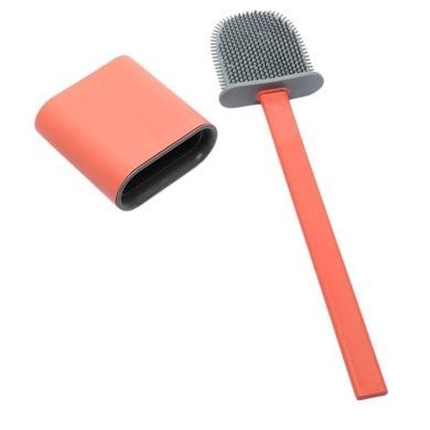 Щітка для унітазу силіконова Liquid Toilet Brush Помаранчева