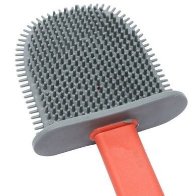 Щітка для унітазу силіконова Liquid Toilet Brush Помаранчева