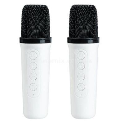 Колонка портативна з 2 караоке мікрофонами Bluetooth LED К18
