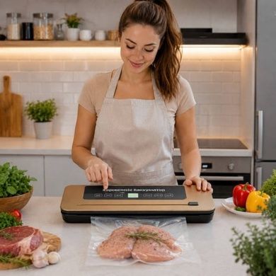 Вакуумный упаковщик Vacuum sealer RD-4201 Черный с коричневым