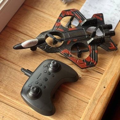 Самолет на радиоуправлении Истребитель toy airplane AND JX2085 Черный с красным