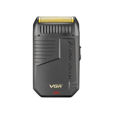 Электробритва аккумуляторная с двойным лезвием VGR V-375 GOLD Черная с золотым