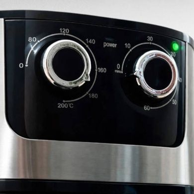 Аерофритюрниця з чашею з антипригарним покриттям 8л 4200Вт Rainberg RB-2269 Чорна