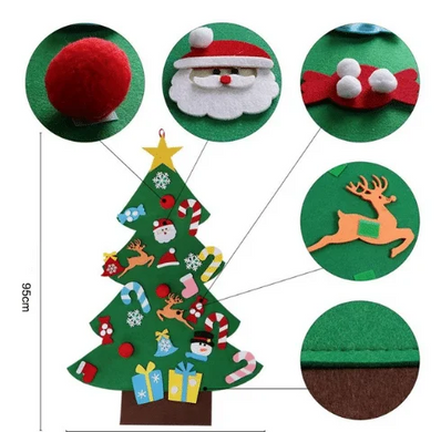 Дитяча ялинка з іграшками з фетру Christmas Tree