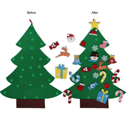 Дитяча ялинка з іграшками з фетру Christmas Tree