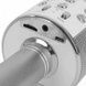 Караоке - микрофон WS 858 microSD FM радио Серебро