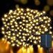 Гирлянда уличная с солнечной панелью 50м 500LED Зеленый провод, теплый свет