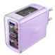 Сетевое зарядное устройство для ACEFAST A45 Sparkling series PD65W GaN (2*USB-C+USB-A) charger Purple alfalfa