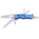 Нож многофункциональный туристический мультитул Traveler 11см MS001 Black/Blue/Red Синий