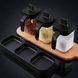 Набор для хранения специй на 3 банки Seasoning bottle set Черный