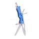 Нож многофункциональный туристический мультитул Traveler 11см MS001 Black/Blue/Red Синий